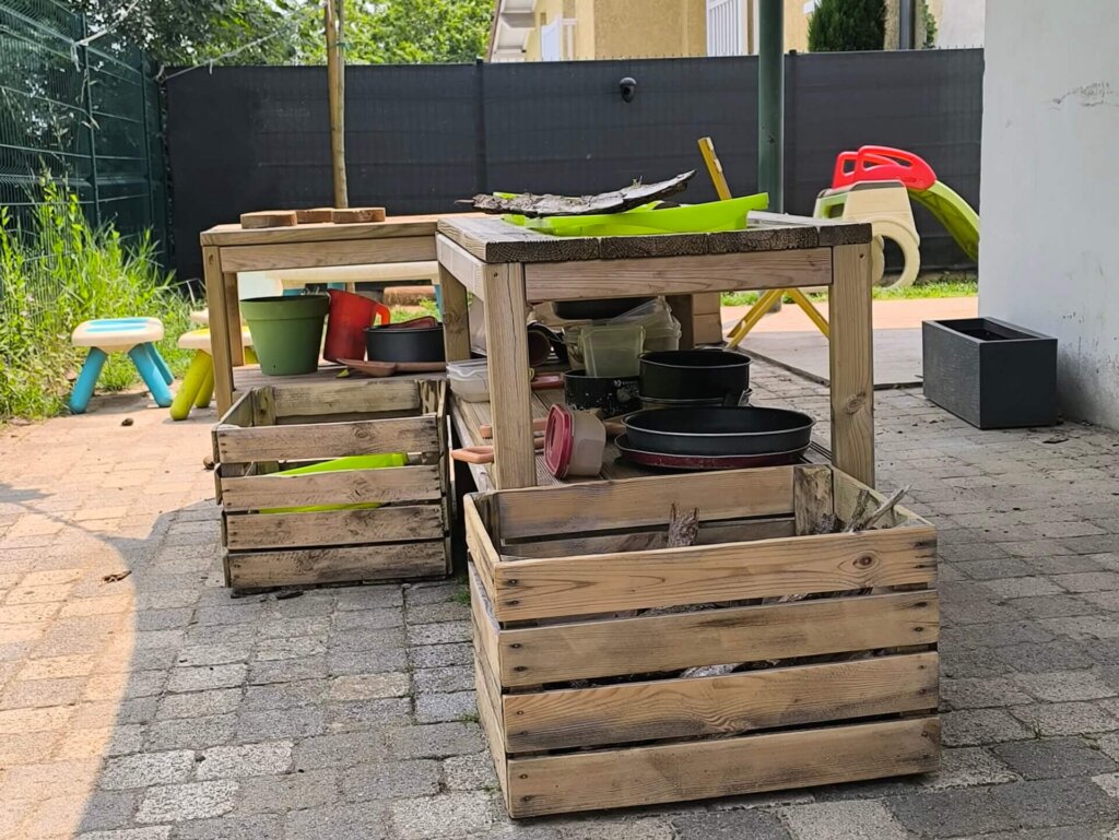 cuisine de bous dans le jardin
